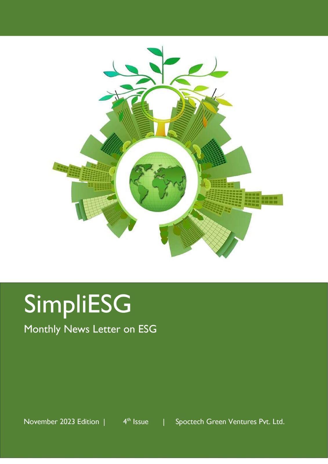 SimpliESG Magazine November 2023 – ESG and climate risk assessment in India’s FMCG industry